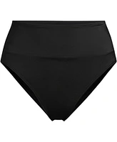 Lands' End Women's Tugless High Waisted Bikini Bottoms