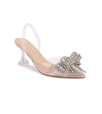 Nina Crystal Bow Heels