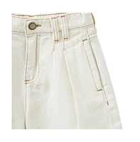 Cotton On Little Girls Little/Big Sarai Pleat Front Denim Short