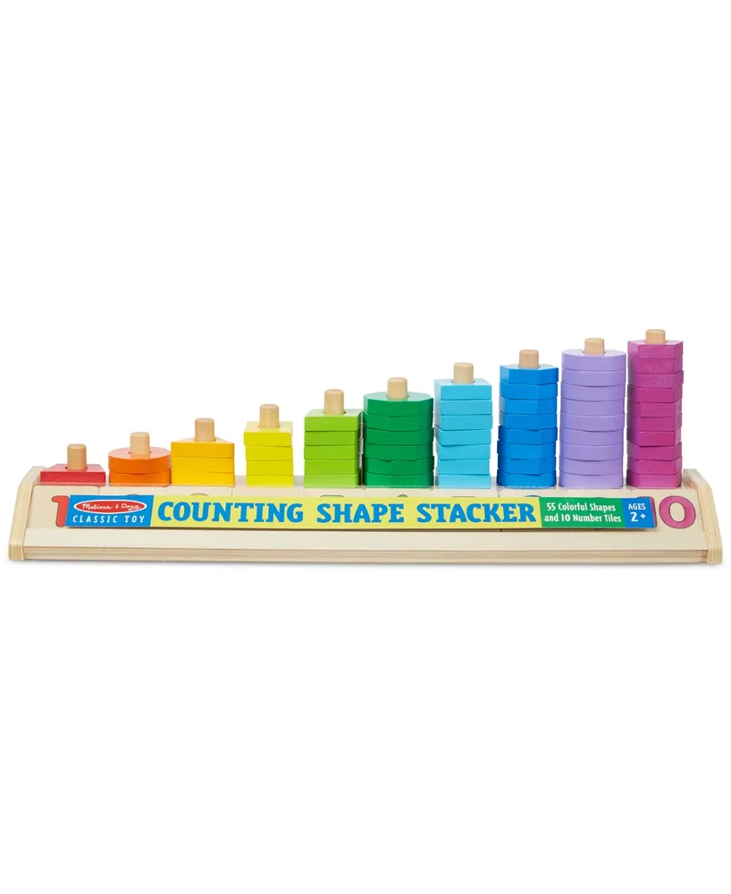 Melissa and Doug Kids' Counting Shape Stacker