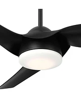 54" Casa Vieja Sierra Matte Black Damp Led Ceiling Fan with Remote - Casa Vieja