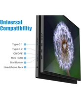 XGaming Portable Monitor 2.5K 2560x1600 Qhd 16 Inch,120Hz Ips Display,16:10 Ultra Wide Screen,Hdmi Usb-c Computer Gaming Monitor for Laptop Mac Phone
