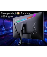 XGaming 27-inch Gaming Monitor with Speaker,Qhd 1440p Monitor, 165Hz 98% sRGB, 1ms, FreeSync, Dual Hdmi&DisplayPort, Led Rainbow Light, Frameless Ips