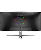 XGaming 34 Inch Curved Monitor, Ultra Wide Qhd 1440p Gaming Monitor 165Hz, 100% sRGB, 1MS, FreeSync, Hdmi Dp Computer Monitor Built-in Speakers, 1500R