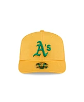 New Era Men's Yellow Athletics 2025 Spring Training 9SEVENTY Stretch-Snap Hat