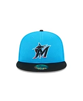 New Era Men's Blue Miami Marlins 2025 Spring Training 59FIFTY Fitted Hat