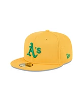 New Era Men's Yellow Athletics 2025 Spring Training 59FIFTY Fitted Hat