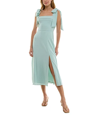 Trixxi Juniors' Tie-Shoulder Midi Dress