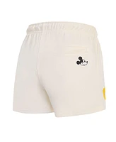 Freeze Max Women's Cream Mickey Mouse Hellow Mellow Fleece Shorts