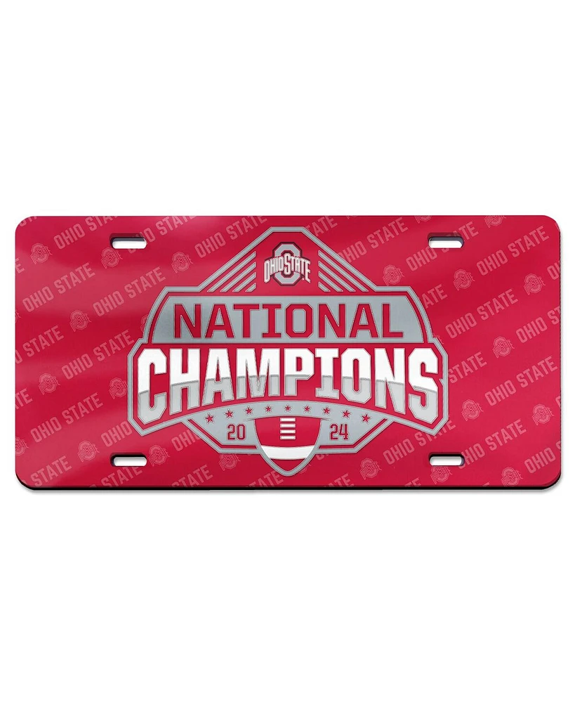 Wincraft Ohio State Buckeyes College Football Playoff 2024 National Champions Laser Cut Acrylic License Plate