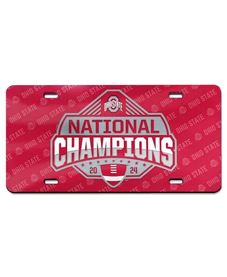 Wincraft Ohio State Buckeyes College Football Playoff 2024 National Champions Laser Cut Acrylic License Plate