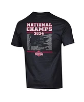 Champion Men's Black Ohio State Buckeyes College Football Playoff 2024 National Champions Schedule T-Shirt