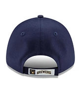 New Era Men's Navy Milwaukee Brewers 2024 Mlb Postseason Side Patch 9FORTY Adjustable Hat