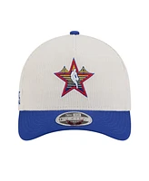 New Era Men's White/Royal 2025 Nba All-Star Game Big Star Corduroy A-Frame 9FORTY Adjustable Hat