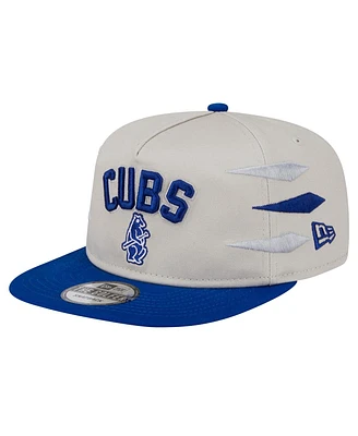 New Era Men's Cream Chicago Cubs Iron Golfer Snapback Hat