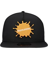 New Era Men's Black Nickelodeon Vented 9FIFTY Snapback Hat