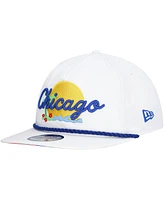 New Era Men's White Chicago Cubs Paradise Golfer Adjustable Hat