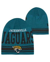 Outerstuff Big Boys and Girls Teal Jacksonville Jaguars Retro Knit Beanie