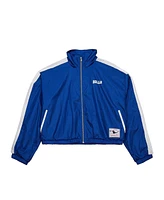 Mitchell & Ness Women's Royal Buffalo Bills Nylon Cropped Full-Zip Jacket