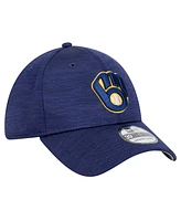 New Era Men's Navy Milwaukee Brewers Tech 39THIRTY Flex Hat