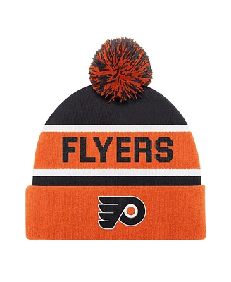 Starter Men's Black Philadelphia Flyers Cuffed Knit Hat with Pom