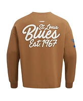 Pro Standard Men's Brown St. Louis Blues Paint the City Pullover Sweatshirt