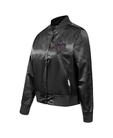 Pro Standard Women's Black Minnesota Vikings Jeweled Satin Full-Snap Jacket