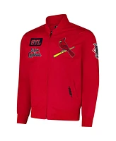 Pro Standard Men's Red St. Louis Cardinals Area Code Twill Full-Zip Jacket