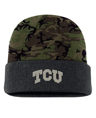 Nike Men's Camo Tcu Horned Frogs Military Appreciation Cuffed Knit Hat