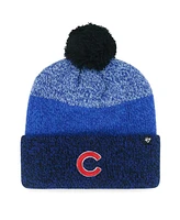 '47 Brand Men's Royal Chicago Cubs Darkfreeze Cuffed Knit Hat with Pom