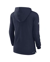 Nike Women's Navy New England Patriots Sideline Performance Long Sleeve Hoodie T-Shirt