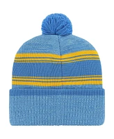 '47 Brand Men's Powder Blue Los Angeles Chargers Fadeout Cuffed Knit Hat with Pom