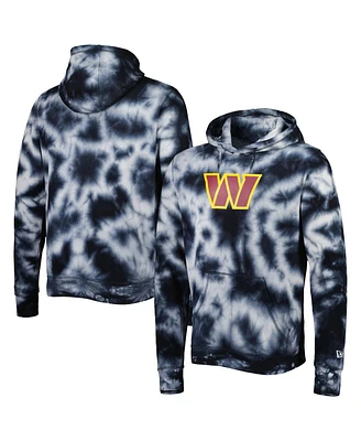 New Era Men's Black Washington Commanders Team Tie-Dye Pullover Hoodie