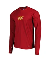 Msx by Michael Strahan Men's Burgundy Washington Commanders Interval Long Sleeve Raglan T-Shirt