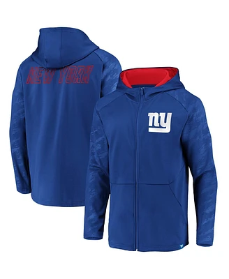 Fanatics Men's Royal New York Giants Iconic Embossed Defender Full-Zip Hoodie