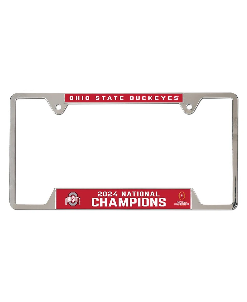 Wincraft Ohio State Buckeyes College Football Playoff 2024 National Champions Metal License Plate Frame