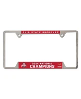 Wincraft Ohio State Buckeyes College Football Playoff 2024 National Champions Metal License Plate Frame