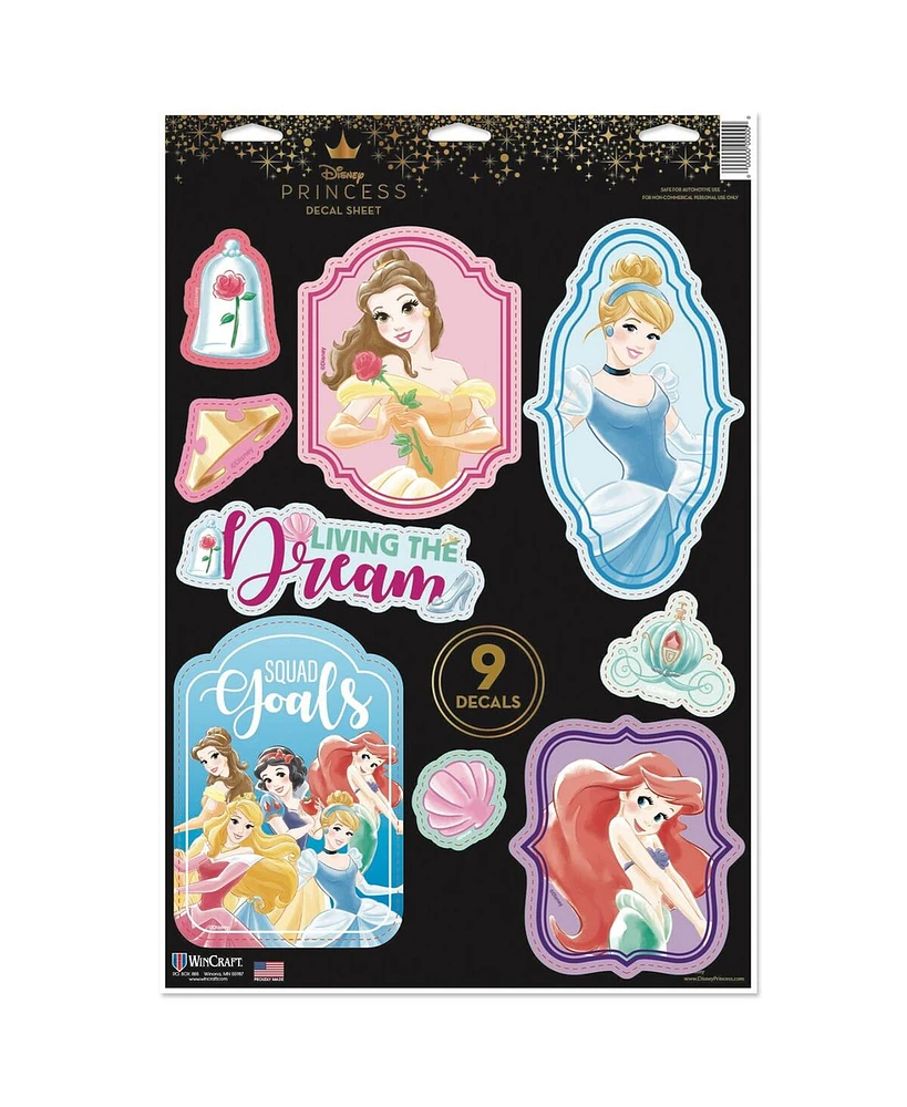 Wincraft Disney Princess 11" x 17" Multi-Use Decal Sheet