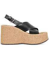 Dolce Vita Women's Skylar Platform Crossband Espadrille Wedge Sandals