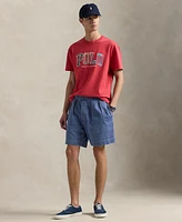 Polo Ralph Lauren Men's Classic-Fit Madras-Logo Jersey T-Shirt