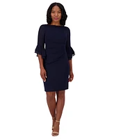 Jessica Howard Women's Bell-Sleeve Boat-Neck Sheath Dress