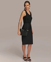 Donna Karan New York Cashmere Woven Small Crossbody Bag