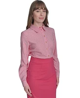 Tommy Hilfiger Women's Textured Button-Front Shirt