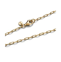 Pandora 14K Gold Plated Elongated Link Chain Necklace