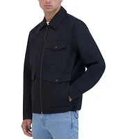 Robert Graham Men's Lightweight Textured Poly Utility Jacket