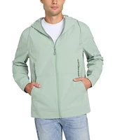 Guess Men's Water Resistant Tech Stretch Hooded Windbreaker