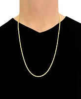 Italian Gold Forza Rope Chain 28" Necklace (2-3/4mm) in 14k Gold