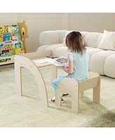 Kids Desk and Chair Set Wooded Toddler Table and Chair Set with Proper Height