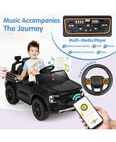 12V Electric Kids Ride on Car Licensed Ford Ranger with Remote Control and Music