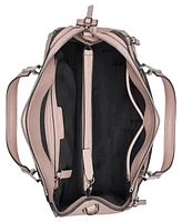 Calvin Klein Garnet Triple Compartment Top Zipper Satchel